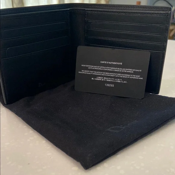 Dior Black Key and Card Holder